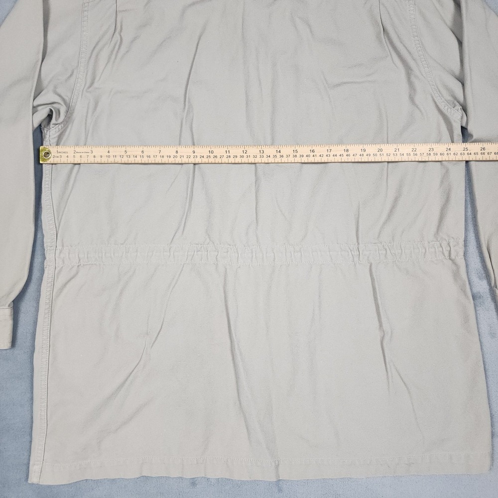 Vintage Cabelas Safari Field Jacket Mens XL Beige Cotton Utility Hunting Coat - Picture 6 of 9